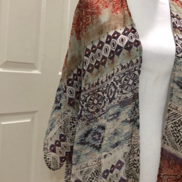 ING Plus Size Woven Printed Kimomo - Picture 3 of 4